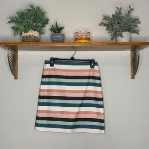 NEW LOFT Pastel Striped Skirt